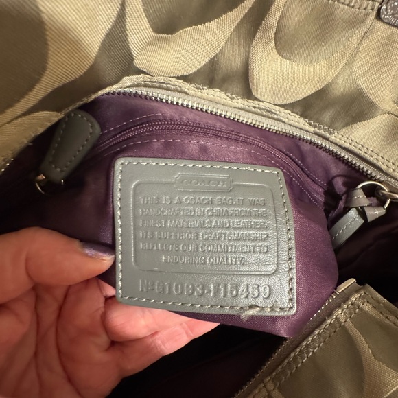 Coach Gray Patchwork Tote - Picture 12 of 12